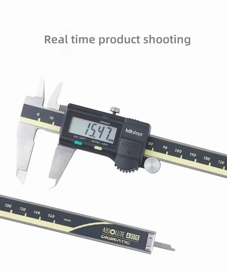 Mitutoyo 500-196 LCD 디지털 버니어 캘리퍼스 150mm 고정밀 스테인레스 스틸 내마모성 0.01mm 측정 도구