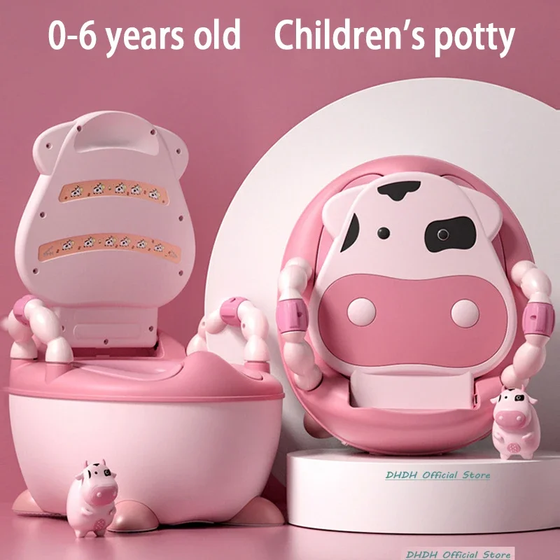 1-6 Years Old Children's Pot Cute Baby Toilet Seat Easy to Clean Baby Potty Portable Stool Boys And Girls Safe Trainer Seat WC 3