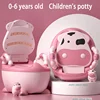 1-6 Years Old Children's Pot Cute Baby Toilet Seat Easy to Clean Baby Potty Portable Stool Boys And Girls Safe Trainer Seat WC 3