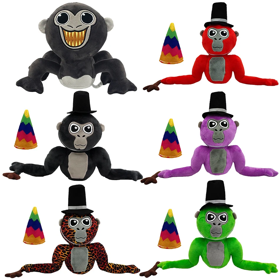 25cm Gorilla Tag Monke Plush Toy Cute Soft Stuffed Cartoon Anime Home Decoration Dolls Kawaii Pillow Toys Birthday Christmas Gift