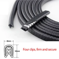 SEAMETAL Universal Car Door Edge Anti Scratch Protector 10M Sealing Strip Guard Trim Auto Door Protector Car-styling Accessories 2