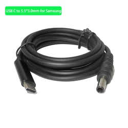 Universal USB C to DC Power Adapter Charging Cable (5.5 - 3.0mm)