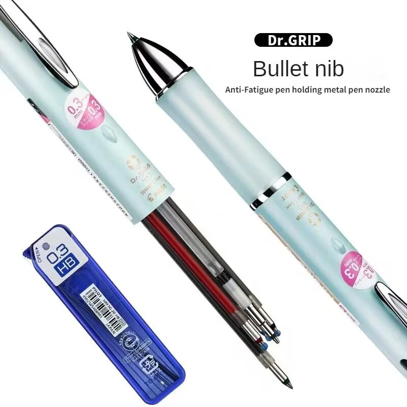 PILOT Dr. Grip 4 + 1 Multifunctional Pen 0.7/0.5mm 4-color Ballpoint Modular Pen 0.3/0.5mm Mechanical Pencil Stationery Supplie