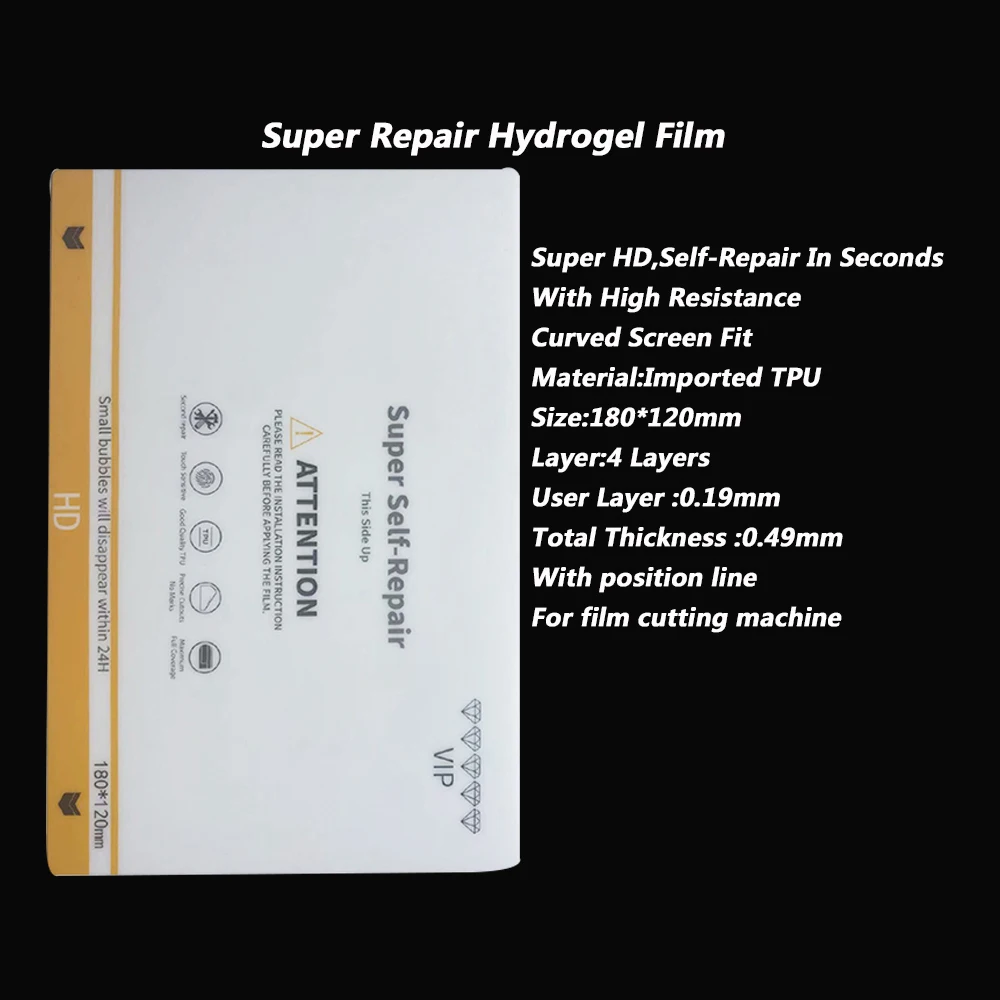 50Pcs Hydrogel Sheet Self Repair Mobile Phone Screen Protector HD Clear Matte Privacy Membrane for Film Cutter Plotter Machine