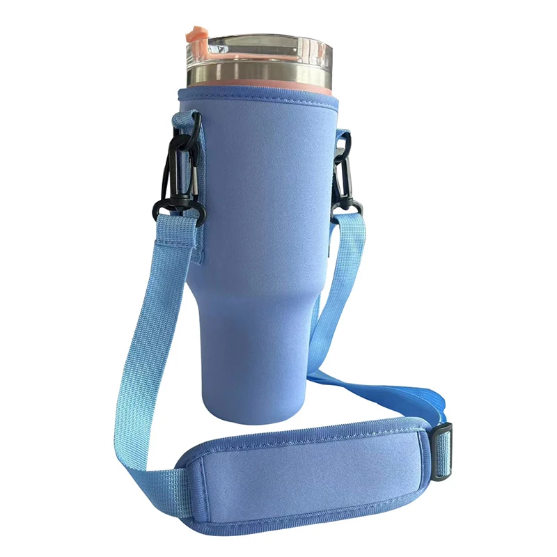 Water Bottle Pouch For Stanley Neoprene Tumbler Adjustable Strap Cup Clip  On Pouches Outdoor Sport Carrier Purse For Walking - AliExpress