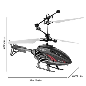 Flying Helicopter Toys USB Rechargeable Induction Hover Helicopter With Remote Control For Over  Kids Indoor And Outdoor Games 6