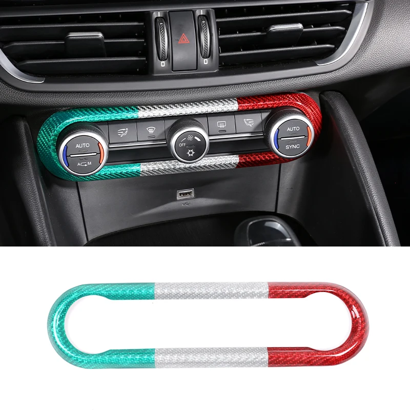Rivestimento Pannello Condizionatore Per Alfa Romeo Stelvio/Giulia - Decorazione Interni Auto 2016-2018 - Foto 12