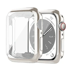 Universal Silicone Bumper Cover with Screen Protector for 41mm series 7 8 9 (Starlight)