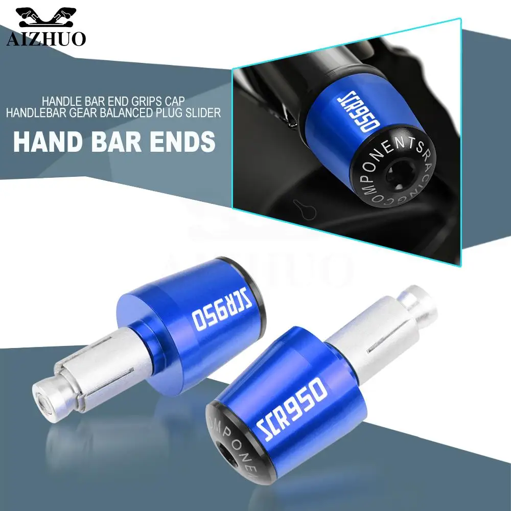 

Handlebar Grips Plugs Caps For Yamaha SCR950 2017-2021 2022 SCR 950 2018 2019 2020 Motorcycle Handle Bar End Weight Cap Slider
