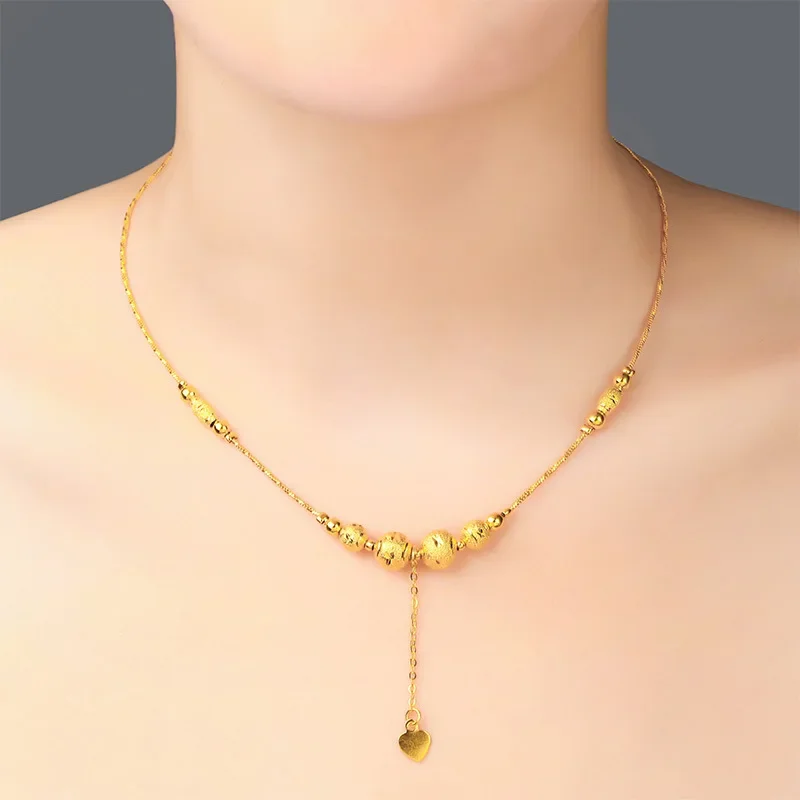 S5821926435e340f48b6c226eafa3bb48N Classic 18 KT Women's Gold Color Flower Instagram Necklace Chain for Women's Wedding Birthday Necklace Jewelry Accessories Gifts Mallzona