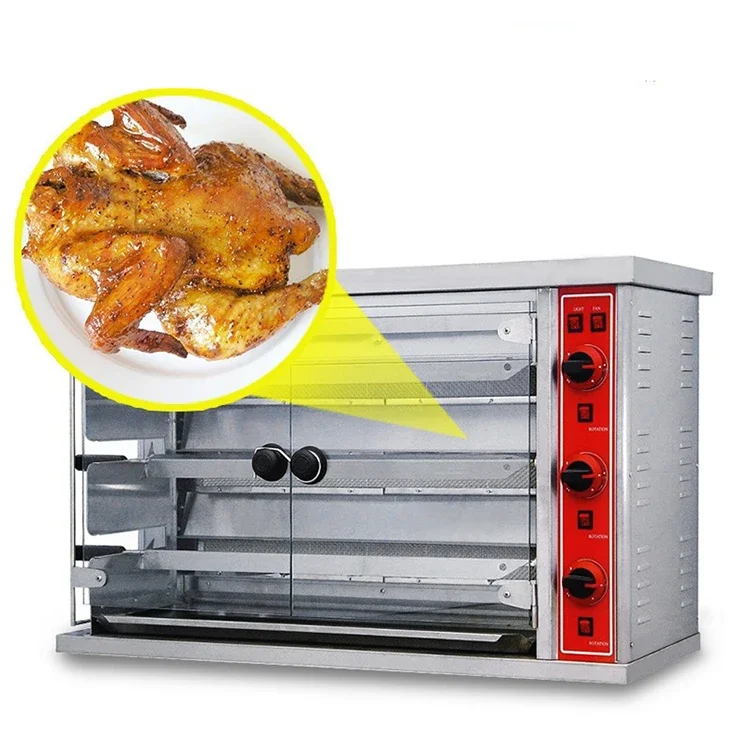 Bbq Rotisserie Chickens Arke Machine Electric Gas Bakery Restaurant Chicken Oven Roasting Rotisserie 3