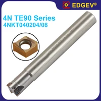 Fraise à alimentation élevée 4NTE90, série complète 7-17mm, 4N TE90 4NKT 040208 4NKT040204, insert en carbure, porte-outil de fraisage en métal cnc 3