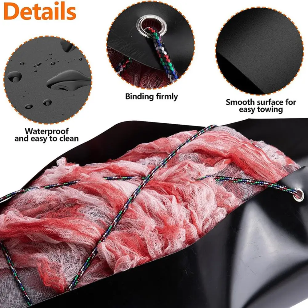 Deer Drag Sleds Wearproof Sliding Mat Multi-Purpose Utility Sled For Hauling Ice Fishing Supplies Fishing Gear Accessories