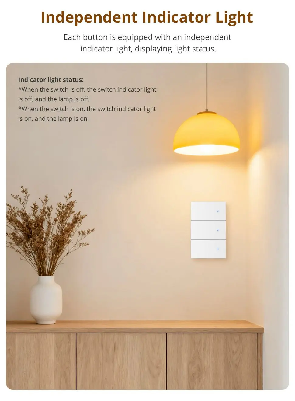 Matter WiFi Smart Wall Light Switch 1 2 3 4 Gangs Flame-retardant PC Material Pa