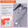 Five Claw Buckle Clamp Set, Baby's Clothes and Shoes Invisible Color Metal Buckle, Shoe Bag Belt Hole Snap Button Plier Tool 6