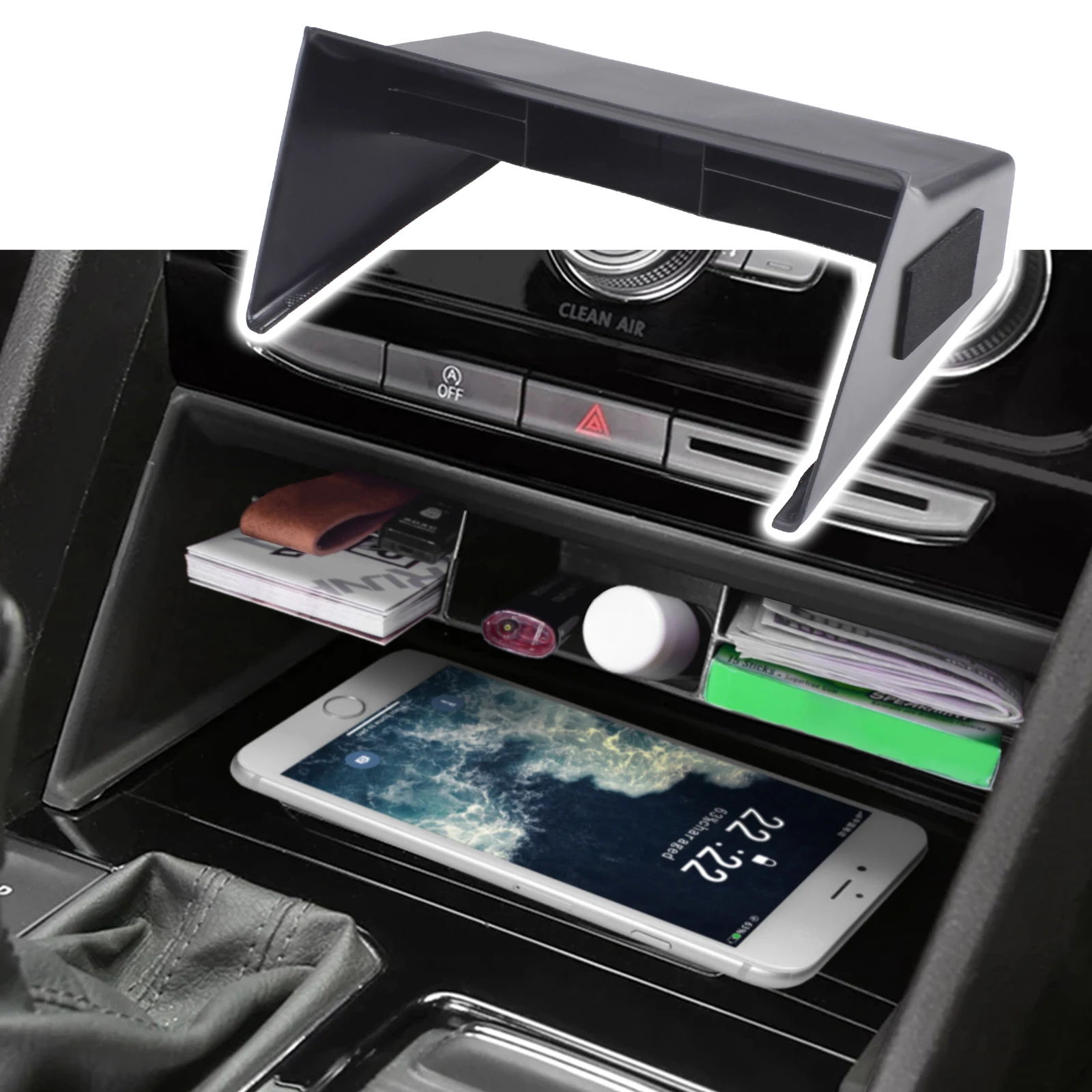 

For Volkswagen VW Atlas Teramont 2018-2023 Car Central Armrest Storage Box Accessories Center Console Organizer Containers