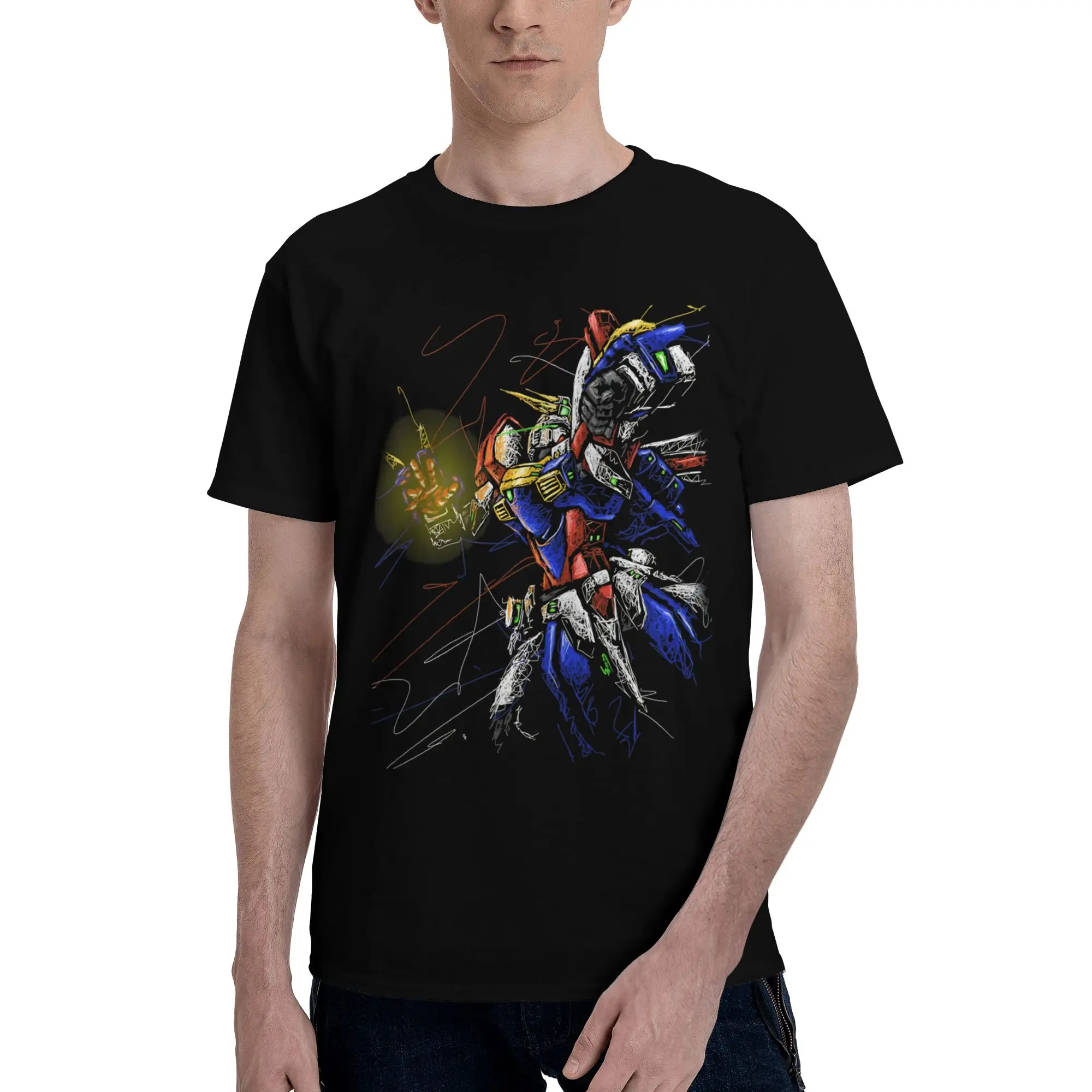 Gundam Graphic 100% Cotton Funny T-Shirt