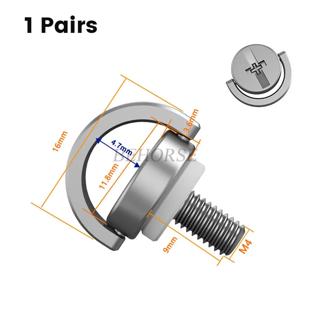 Accessoire vis fixation sangle cou compatible DJI RC/RC 2, idéal pour acheter en complément