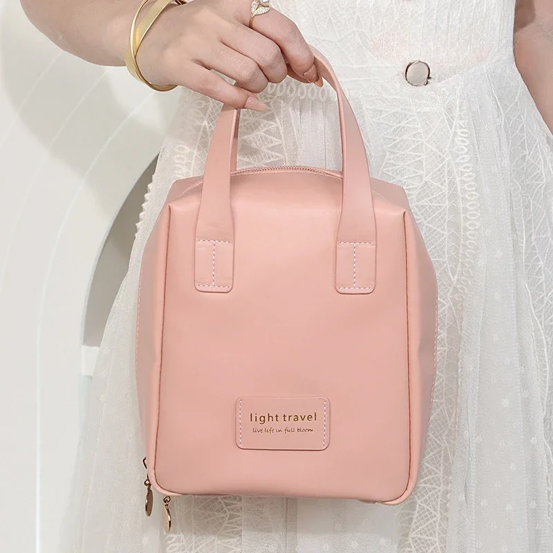 Elegant High-Capacity Travel Makeup & Toiletry Bag with Stylish Design