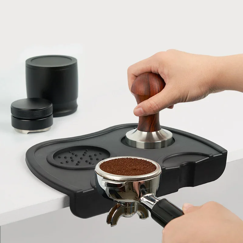 CoffeeTampersMatSiliconeEspressoTamperHolderCornerPadFor51MM
