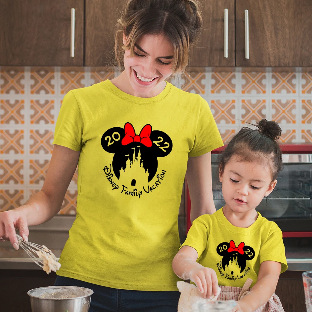 ママのためのディズニーファミリーtシャツ 夏のtシャツ 22の休暇のための服 ディズニーランドのマッチング ママと娘のファッション Aliexpress