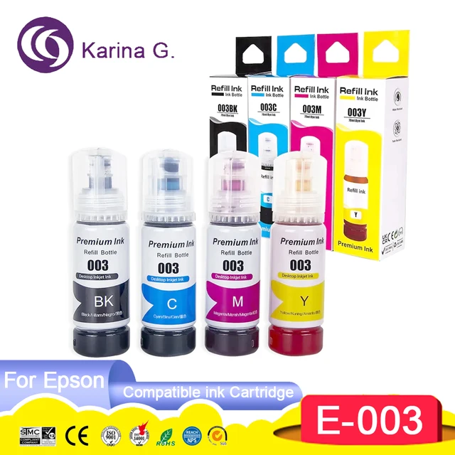 003 Color Compatible Bottle Water Based Refill Tinta Dye Ink for