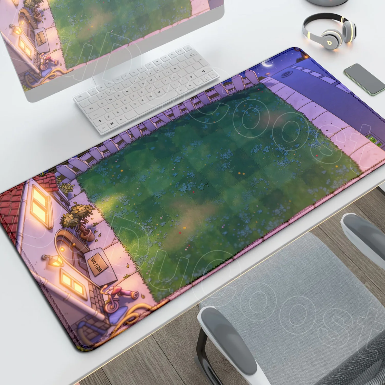 Enhanced Gaming Mouse Pad - Plants vs. Zombies HD Design, Non-slip, Thickened Rubber