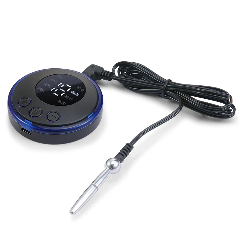 Electric Shock Penis Plug Metal Short Urethra Sounding Rod Toy Horse Eye Stimulator Urethral Masturbator Adult Mens penis sex toys