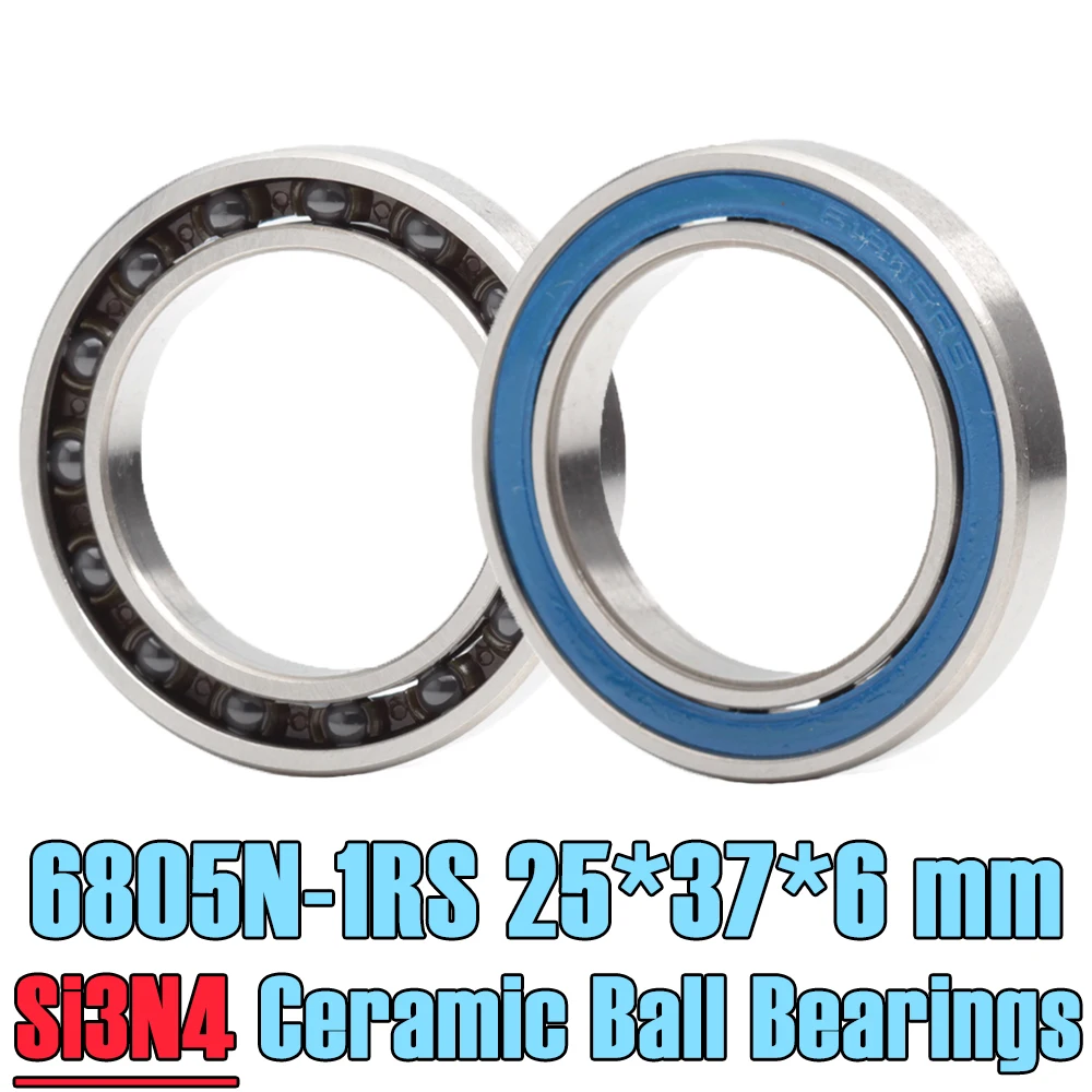 6805N Bearing 25*37*6 mm ( 2 PCS ) For Bicycle HT2 BB51 GC15 BB86 Bottom Bracket 6805-RD 6805N-RS MR25376 RS Si3N4 Ball Bearings bicycle ball bearing