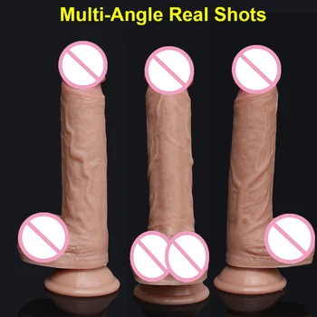 Soft Penis Huge Big Dildo Realistic No Vibrator Suction Cup Sex Toys For Women Strapon Female Masturbation Adults 18 Cock Shop 4