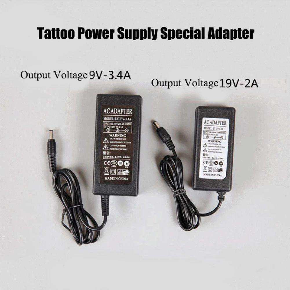 Tattoo Power Supply Adapter Transformer Tattoo Equipment Tattoo Machine Power Special Adapter Tattoo Accessories 19V/3.4A 9V/2A special power supply for tattoo machines tattoo pedal multifunctional transformer tattoo equipment