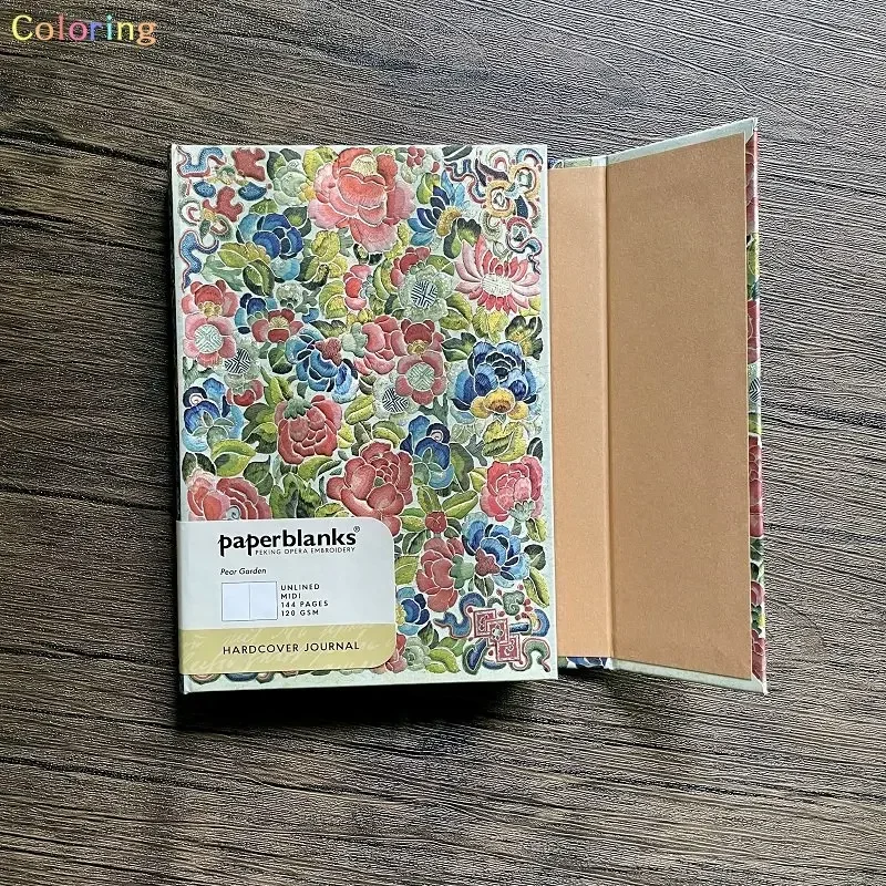 Paperblanks Hardcover Notebook, Pear Garden Wrap Address Book (Peking Opera Embroidery), Travel Journal, Daily Planner