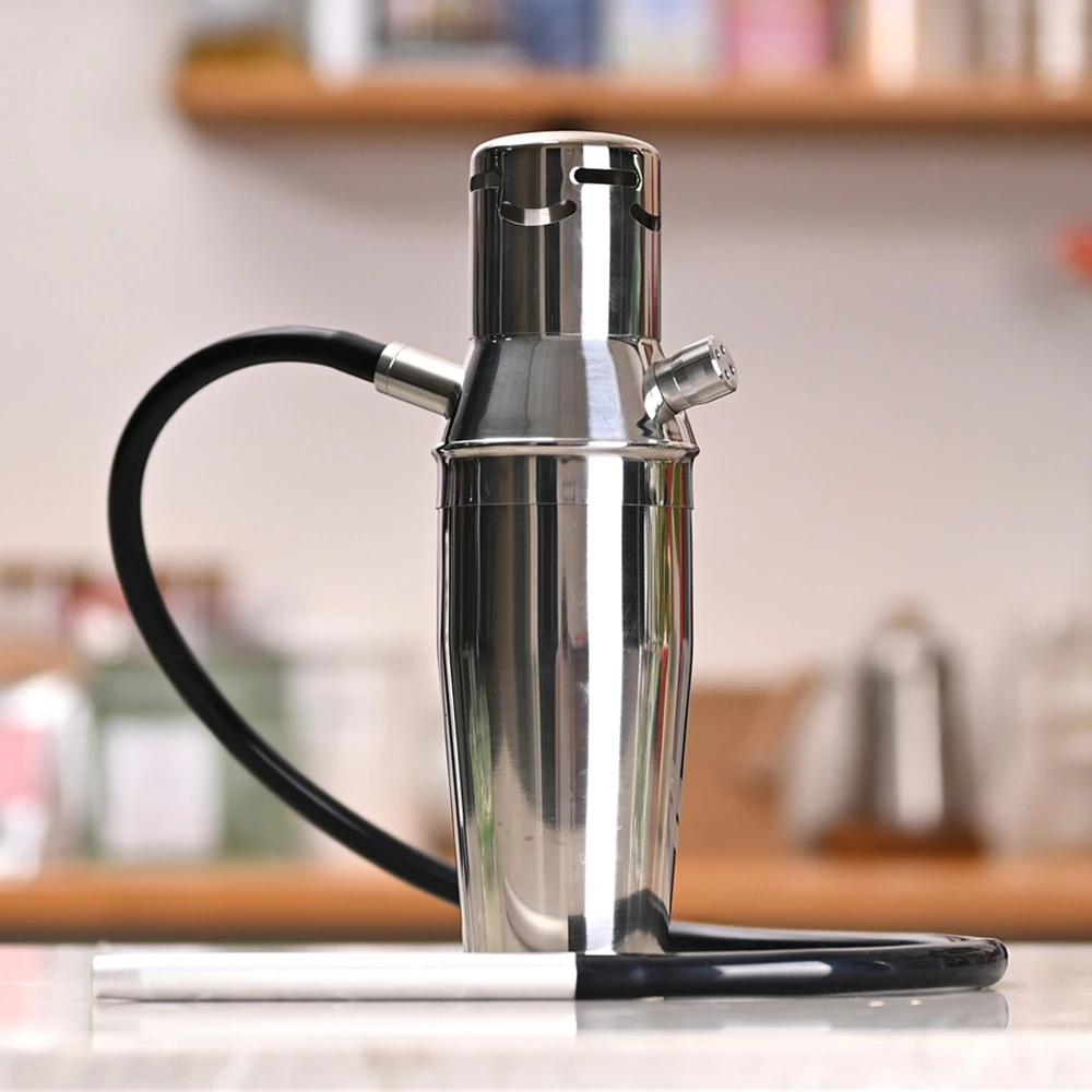 LOMINT プレミアムステンレス鋼カップ水ギセル車シーシャ小型