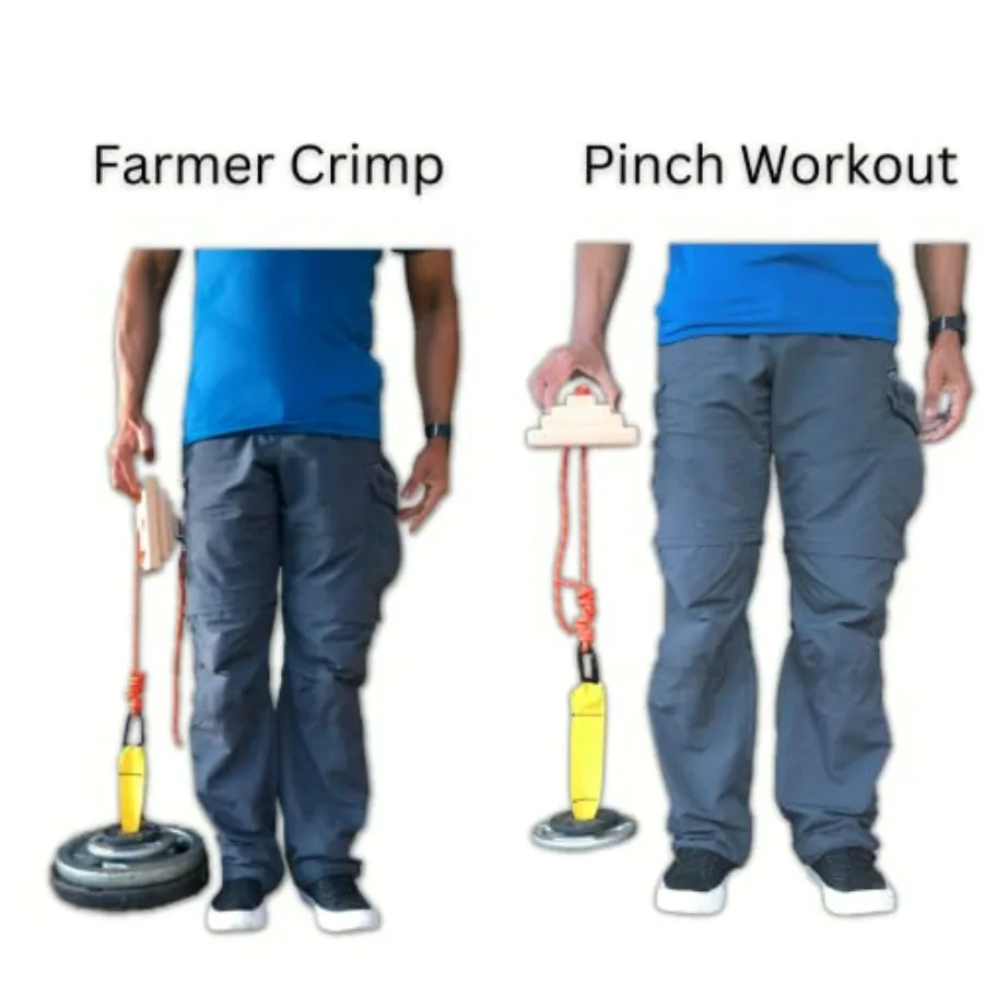 Hand Grip Strengthener Pinch Block for Grip Strength with Strap Loading Pin,Hand Grip Strengthener,Hand exerciser,Climbing Pinch