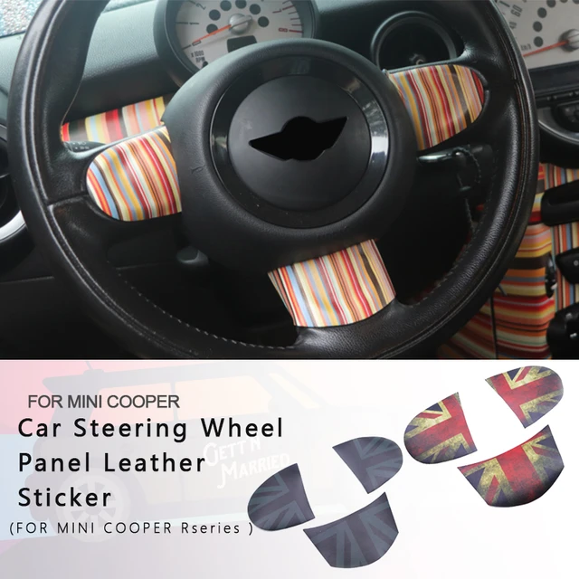 Pegatina de coche para MINI COOPER R55, R56, R57, R58, R59, R60, R61,  Clubman, Countryman, Centro de volante, accesorios de calcomanías 3D -  AliExpress