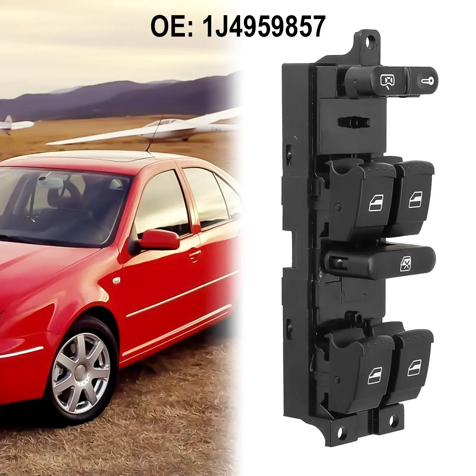 Replacement For Window Switch for Bora For Golf MK4 with 1J4959857A 1J4959857C 1J4959857D 1J4959857 1J4959857B 1J4959857D