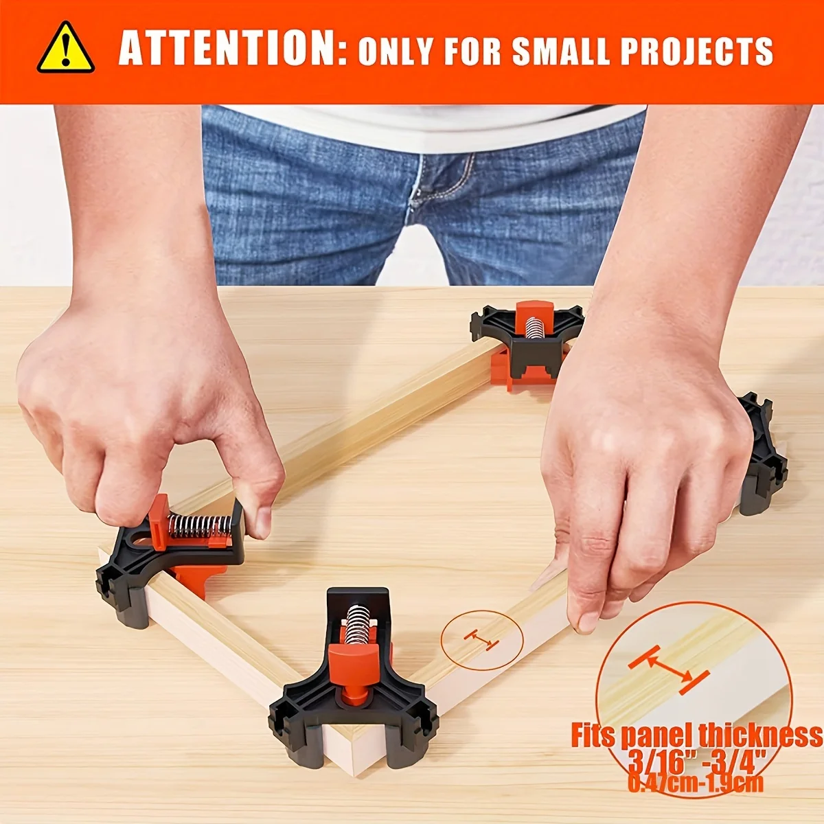 Adjustable 90° Corner Clamps - 2 Pack
