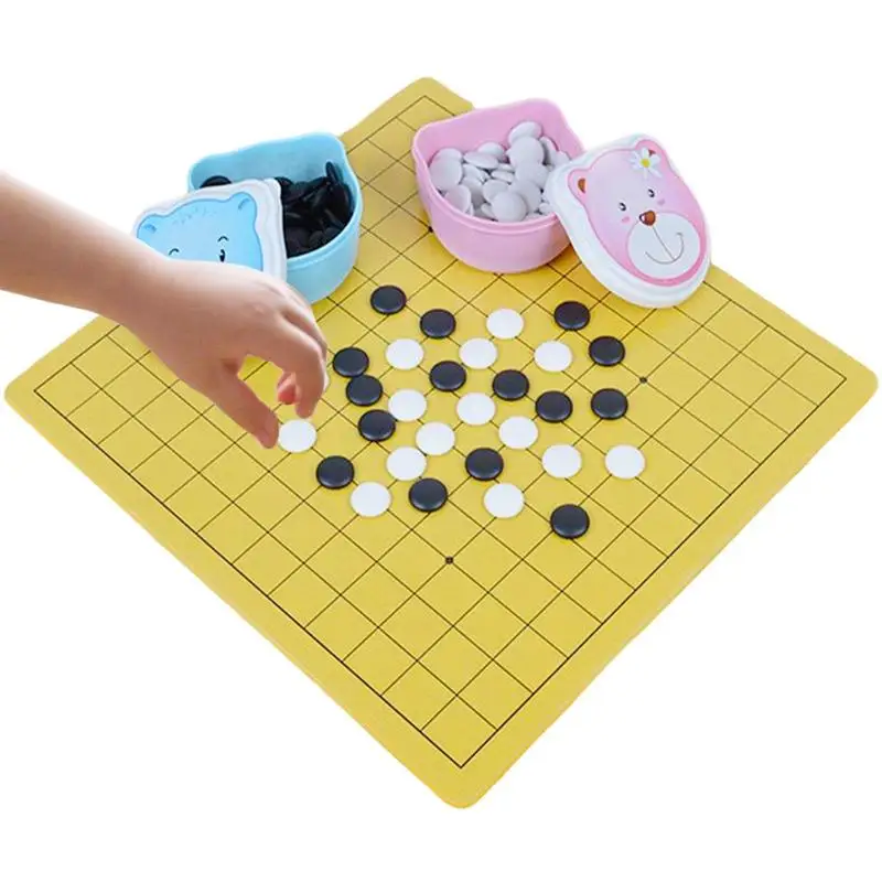 

Набор для игры Go с мультяшными дорожными играми Go, Набор для игры Go с камнями Go, для 6 детей, увеличивает творческие способности и мышления