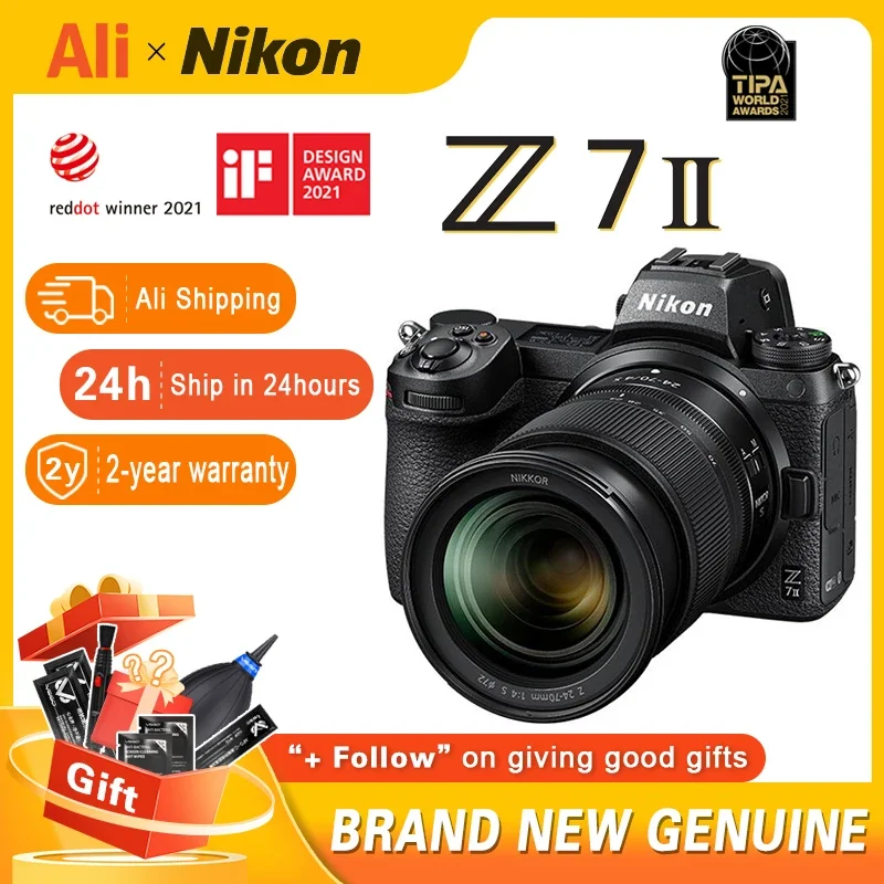 Nikon Z7 Mark Ii Fotocamera Mirrorless Formato Fx Z7 2 Fotocamera Digitale Mirrorless Opzionale Obiettivo Nikkor Z 24-70Mm F/4 S