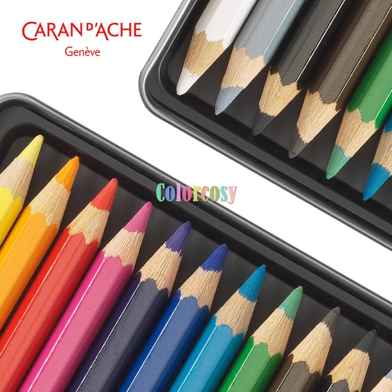 Caran D' Ache Pablo Professional Color Pencils Artists Box Sets,  12/18/30/40/80/120 Colors Set, Crayons De Couleur Permanents - AliExpress