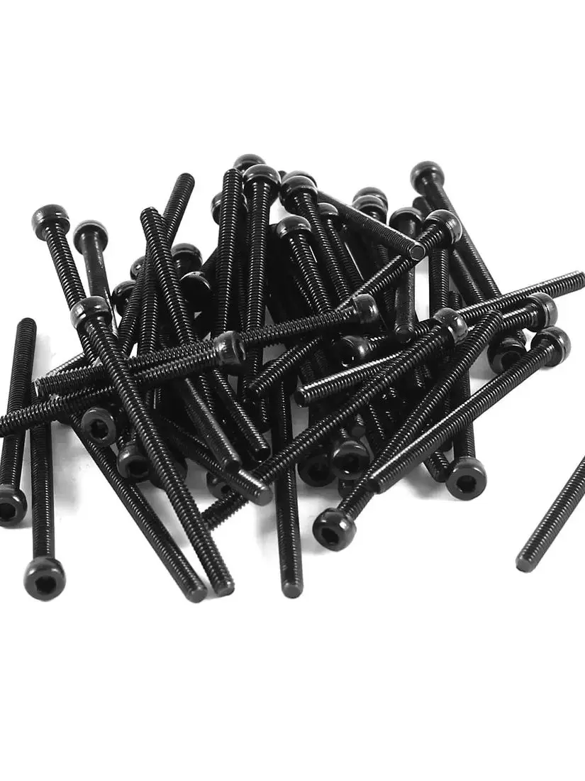 Allen Parafuso Parafuso, 12.9 Grau, 50Pcs, M2x30mm