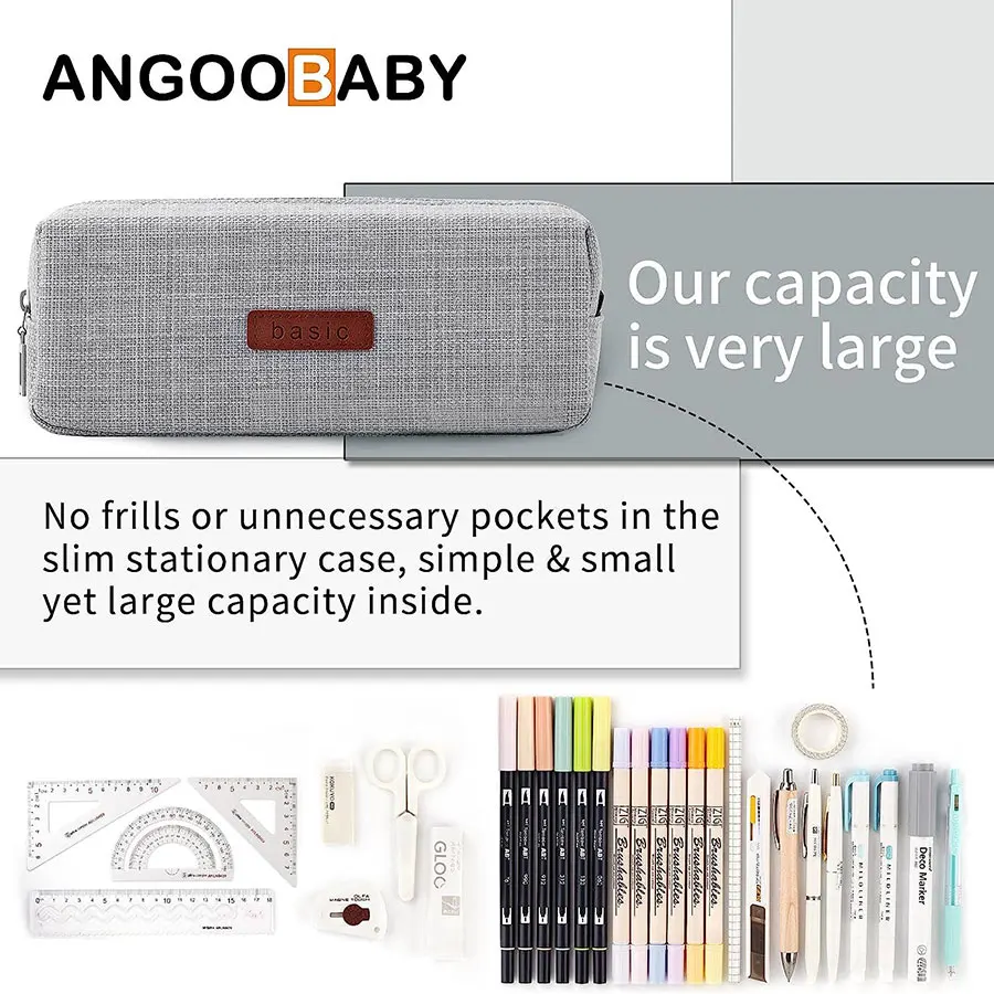 Pencil Cases Student Pencil Pouch Cosmetic Bag Office Stationery Korean Organizer School Supplies