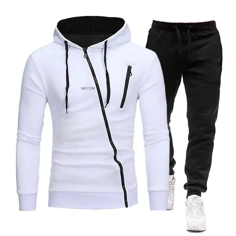 Men's Sets Men's Tracksuit Outdoor Zipper Jackets Pants Sets Casual Hooded Jogging Suit Sportswear Set Fitness Sport Suits Man Clothing mens sweat suits sets