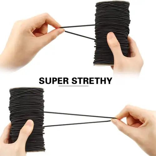 1/2/3/4/5MM Strong Elastic Rope White/black High-Quality Elastic Rope Rubber Band Sewing Garment Craft for DIY Sewing Accessorie - Image 2