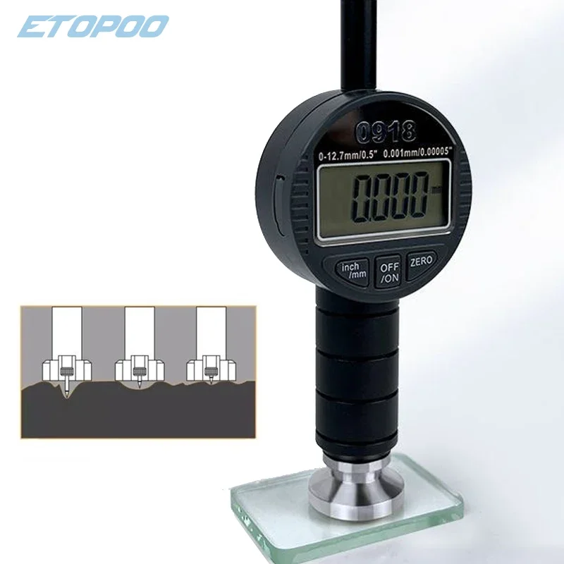 6.5/12.7mm Digital Portable Surface Roughness Tester Meter Profilometer Gauge Roughness Measuring Instrument Tool High Precision