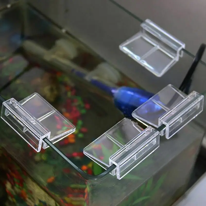 Fish Aquatic Pet Parts Aquarium Fish Tank Acrylic Clips Glass Cover Support Holders 4Pcs/lot 6mm/8mm/10mm/12mm