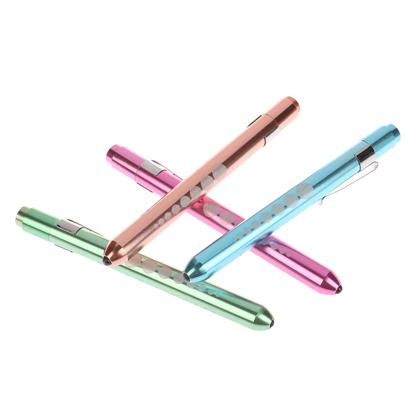 Led flashlight mini flashlight led flashlights mini led flashlight led torch light medical light 1PC reusable LED medical penlight with pupil gauge pocket clip for nurses doctors reading