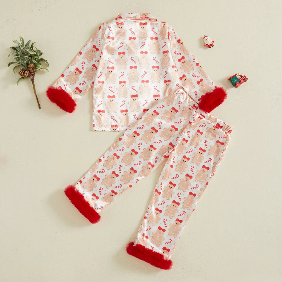 Pijama Natal Menina Topgal - Boneco Neve 2 Peças Manga Comprida