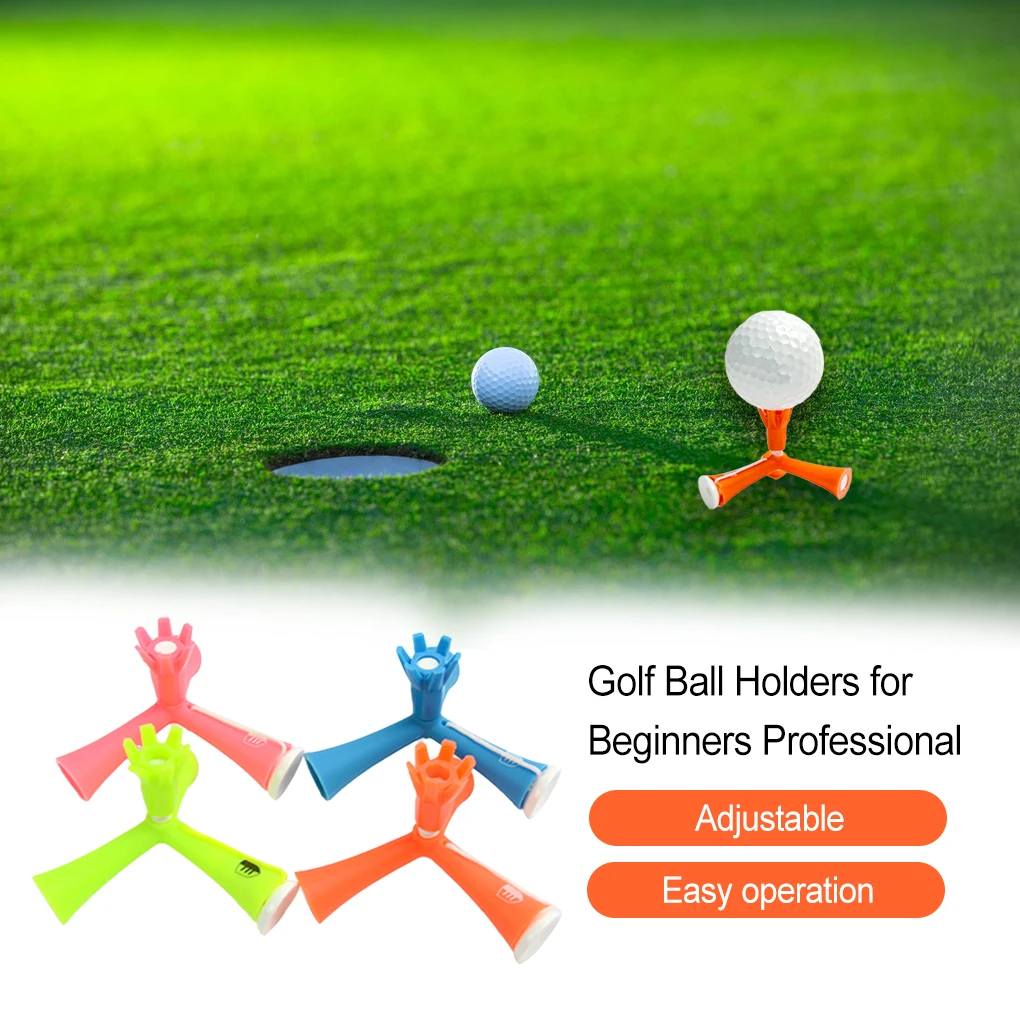 

5 Pieces Plastic Golf Tees Ball Holder Driving Range Nails Professional Training Practice Outside Pitch Sports