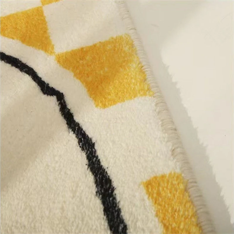 Modern Style bedroom decor carpet thickend plush lounge floor mat Irregular shapes carpets for living room fluffy soft study rug 6